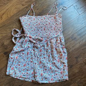 Floral LOFT Romper with Belt